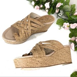 Donald J Pliner strappy brown sandals sz 8.5M